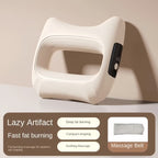 Revitalize Your Relaxation: Fascia Ring Vibration Massager with Adjustable Belt - Sleek White Design