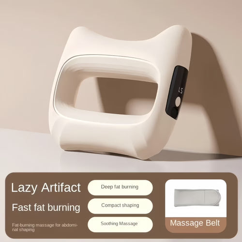 Revitalize Your Relaxation: Fascia Ring Vibration Massager with Adjustable Belt - Sleek White Design