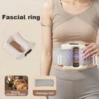 Revitalize Your Relaxation: Fascia Ring Vibration Massager with Adjustable Belt - Sleek White Design