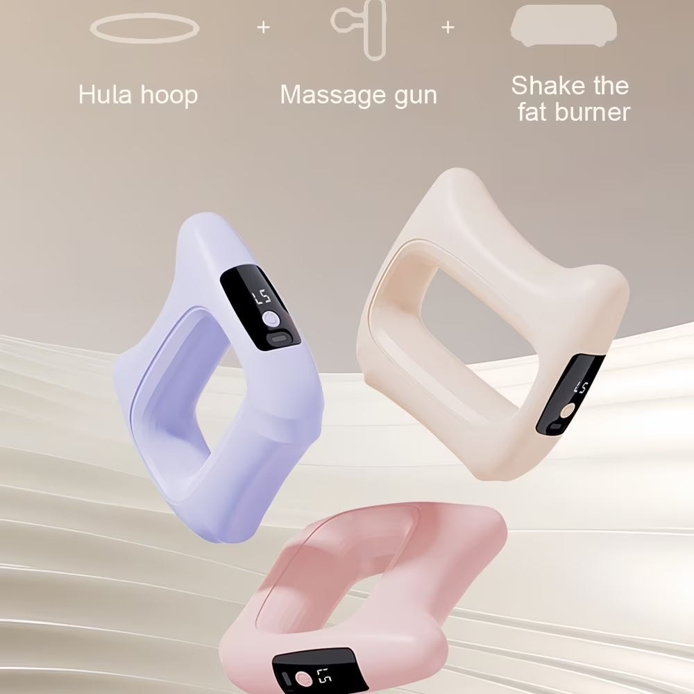 Revitalize Your Relaxation: Fascia Ring Vibration Massager with Adjustable Belt - Sleek White Design