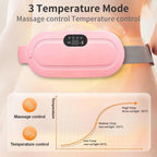 Cordless Heating Pad for Period Cramps | 1800mAh, 3 Massage Modes, Rapid Heat – 7" Portable Menstrual Pain Relief