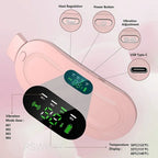 Cordless Heating Pad for Period Cramps | 1800mAh, 3 Massage Modes, Rapid Heat – 7" Portable Menstrual Pain Relief