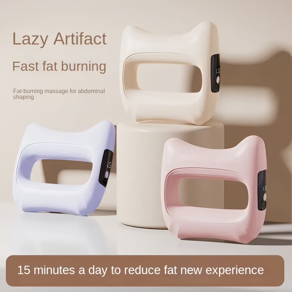 Revitalize Your Relaxation: Fascia Ring Vibration Massager with Adjustable Belt - Sleek White Design