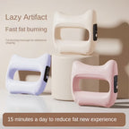 Revitalize Your Relaxation: Fascia Ring Vibration Massager with Adjustable Belt - Sleek White Design