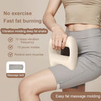 Revitalize Your Relaxation: Fascia Ring Vibration Massager with Adjustable Belt - Sleek White Design